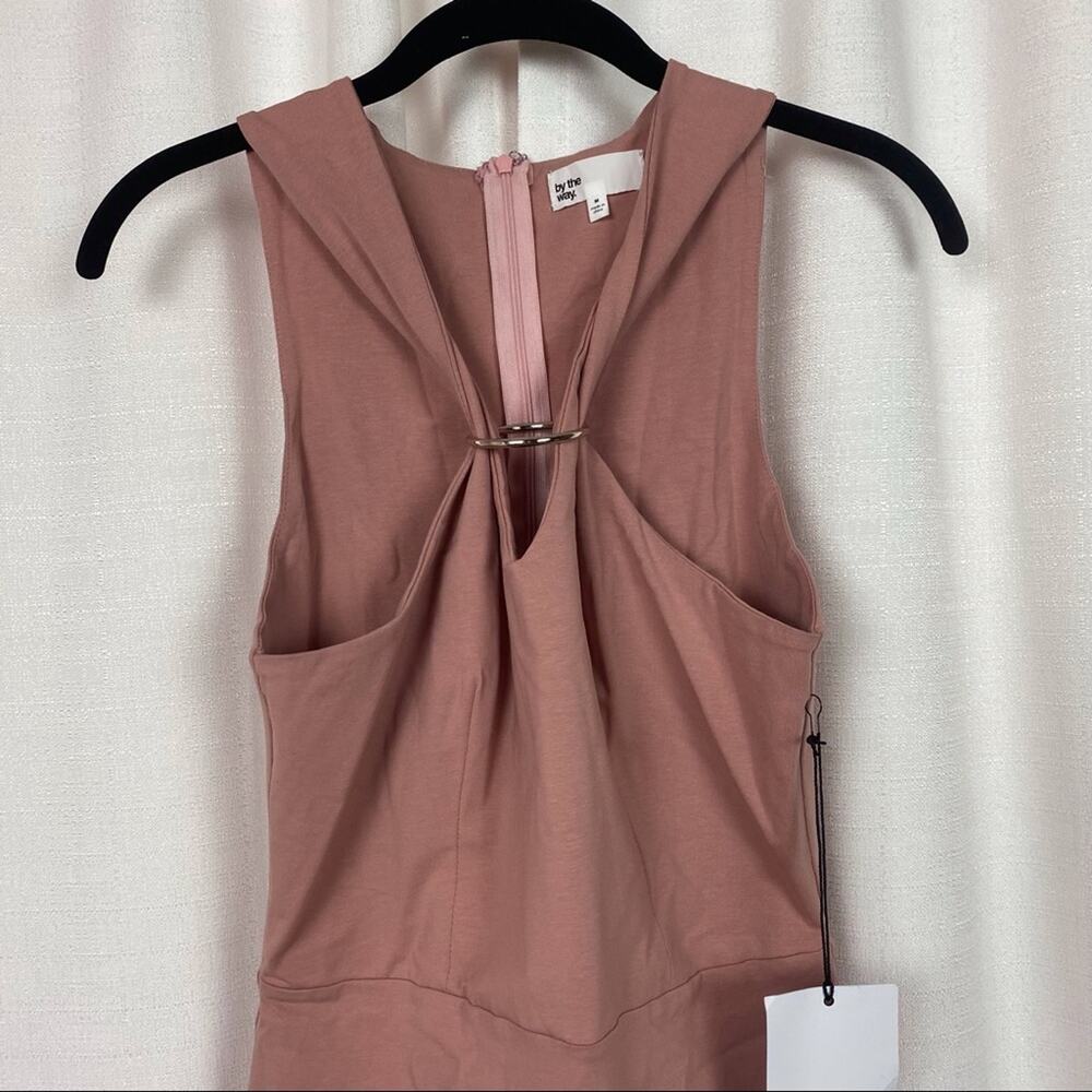 Revolve By The Way. Mauve Pink Mia O Ring Bodycon Mini Dress Sz.M NWT - Picture 6 of 15